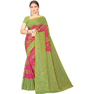 Rajsundari Creation Designer Crepe Magenta Color Saree for Women