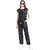 Vivient Women Black Check Front Knot Printed Jumpsuits