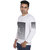 ZETE051 White R Print Full Sleeve T Shirt For Men