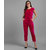 Vivient Women Pink Plain Velvet Jumpsuits