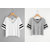 Vivient Women White And Grey Cross Neck Top Combo