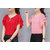 Vivient Women Red And Pink Moti Top Combo