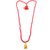 Raviour Lifestyle Lord Mahakal shivling with Rudraksha Temple Pendant With Red Hakik Agate 108 beads Mala