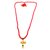 Raviour Lifestyle Mahakal Shiva Trishul Rudraksha Pendant With Red Hakik Agate 108 beads Mala