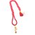Raviour Lifestyle Om Shiv Mahakal Trishul With Rudraksha Pendant With Red Hakik Agate 108 beads Mala