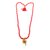 Raviour Lifestyle Rudraksh Mahadev Trishul Ganesh Pendant With Red Hakik Agate 108 beads Mala