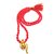 Raviour Lifestyle Rudraksh Mahadev Trishul Ganesh Pendant With Red Hakik Agate 108 beads Mala