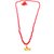 Raviour Lifestyle Lord Shiv Mahakal Bholenath Trishul Pendant With Red Hakik Agate 108 beads Mala
