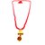Raviour Lifestyle Lord Shiv Shakti 5 Mukhi Shiv Trishul Damru With Red Hakik Agate 108 beads Mala