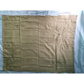 Indian Handmade Womens Dupion Art Silk Deep Golden Aari Cutdana Dabka Hand Embroidered   Unstitched Designer Blouse