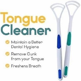 Plastic, Rubber Tongue Cleaner (Pack of 2)