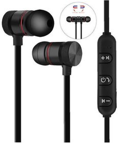 YASH HR Sports Wireless Bluetooth Headphone with Magnetic Suction Earphone Headset Gym, Running Outdoor