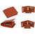 Sunshopping Men Tan Leatherite Money Clip Wallet
