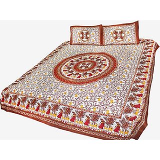Double Bedsheet with 2 pillow covers