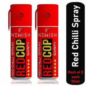 Newish  Powerful Red Chilli Spray Self Defence for Women Pack of 2 (Each  55 ml / 35 gm).