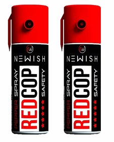 Newish Metal Powerful Pepper Spray Self Defence for Women (35 gm / 55 ml) (Red, Pack of 2).