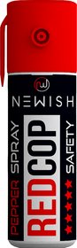 Newish Metal Powerful Pepper Spray Self Defence for Women Shots 50 (35 gm / 55 ml) (Red).