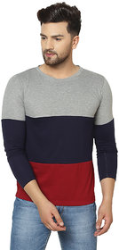 Odoky Multi Color Cotton Full Sleeve T-Shirt