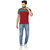 Odoky Multi Color Cotton Half Sleeve T-Shirt