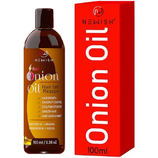 Newish Onion hair oil for Hair Growth  Hair fall Control (100ml)