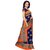 SVB Saree Dark Blue  Orange  Mysore Silk saree