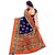 SVB Saree Dark Blue  Orange  Mysore Silk saree