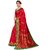 SVB Red Art Silk Kalamkari Saree With Blouse