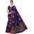 Sharda Creation Navy Blue Mysore Silk Kalamkari Saree