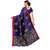 Sharda Creation Navy Blue Mysore Silk Kalamkari Saree
