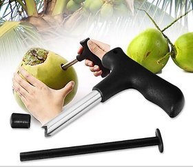 Shop Stoppers  Black Durable Stainless Steel Coconut Cutter Opener  Coconut Punching Tool