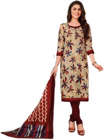 Unstitched Printed Cotton Salwar Suit