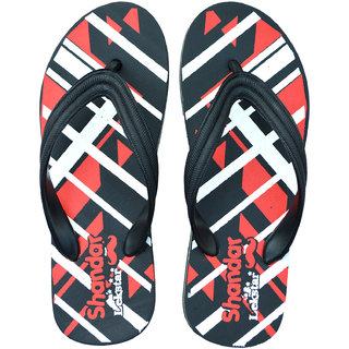 Fomo Lekstar Black Red White Ultra Flip Flops For Men