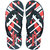 Fomo Lekstar Black Red White Ultra Flip Flops For Men