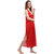 Juliana Dream Women's Satin Red Solid Nightwear