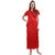 Juliana Dream Women's Satin Red Solid Nightwear