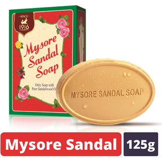 Mysore Sandal Soap Pure Sandalwood Oil 125gm