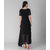 Vivient  Women Black Plain Georgette Dress