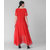 Vivient Women Red Plain Georgette Dress