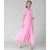 Vivient  Women Pink Plain Georgette Dress