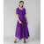 Vivient Women Purple Plain Georgette Dress