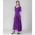 Vivient Women Purple Plain Georgette Dress