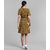 Vivient Women Yellow Check Printed Short Dress