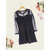 Vivient Women Black Plain Short Hosery Dress