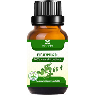 Vihado Eucalyptus Essential Oil 100 Pure for Cough, Colds, Clear Breathing, Joints (15 ml)