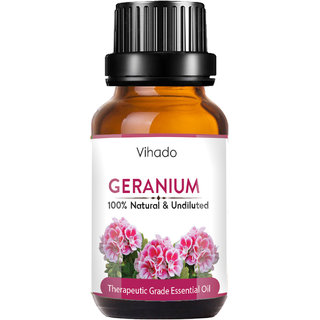 Vihado Best 100 Pure Geranium Essential Oil (30 ml) (Pack of 1) (30 ml)