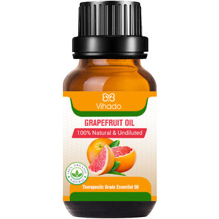 Vihado Natural Grapefruit Essential Oil(15 ml) (Pack of 1) (15 ml)