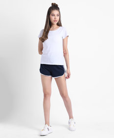 Vivient Women Blue Hosery Short