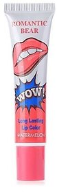 ROMANTIC BEAR Women Make Up Tint WOW Long Lasting Tint Lip Peel Off Lipstick Full lips Lip Gloss - WATER MELON