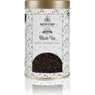 Nature's Park Black Tea - Kick Start Your Day with Pure Indian Loose Tea Leaves (CTC), Refreshing  Strong, USDA Certified, Can (150 g)
