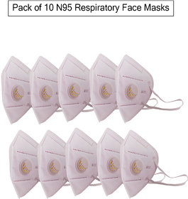 Pack of 10 N95 Respiratory Face Masks